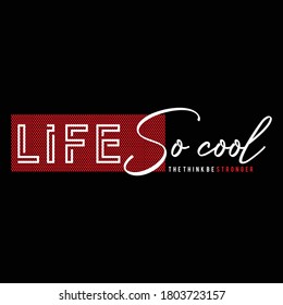 Design vector life soul typograpy