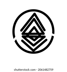 Design vector logo background of logo color black