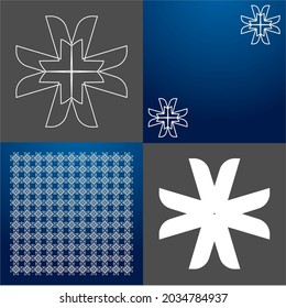 Design vector logo, background, pattern monogram beautiful, minimalist, elegant, beautiful, modern, cool, general 