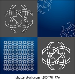 Design vector logo, background, pattern monogram beautiful, minimalist, elegant, beautiful, modern, cool, general 