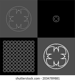 Design vector logo, background, pattern monogram beautiful, minimalist, elegant, beautiful, modern, cool, general 