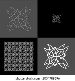 Design vector logo, background, pattern monogram beautiful, minimalist, elegant, beautiful, modern, cool, general 