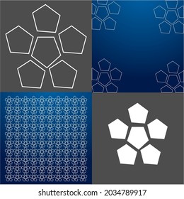 Design vector logo, background, pattern monogram beautiful, minimalist, elegant, beautiful, modern, cool, general 