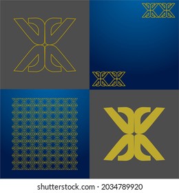 Design vector logo, background, pattern monogram beautiful, minimalist, elegant, beautiful, modern, cool, general 