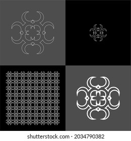 Design vector logo, background, pattern monogram beautiful, minimalist, elegant, beautiful, modern, cool, general 