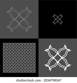 Design vector logo, background, pattern monogram beautiful, minimalist, elegant, beautiful, modern, cool, general 