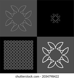 Design vector logo, background, pattern monogram beautiful, minimalist, elegant, beautiful, modern, cool, general 