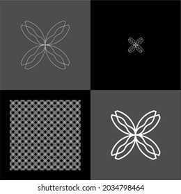 Design vector logo, background, pattern monogram beautiful, minimalist, elegant, beautiful, modern, cool, general 