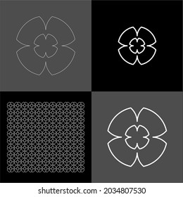 Design vector logo, background, pattern monogram beautiful, minimalist, elegant, beautiful, modern, cool, general 