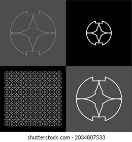 Design vector logo, background, pattern monogram beautiful, minimalist, elegant, beautiful, modern, cool, general 