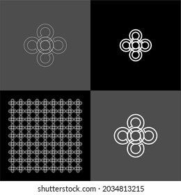 Design vector logo, background, pattern monogram beautiful, minimalist, elegant, beautiful, modern, cool, general 