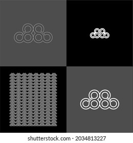 Design vector logo, background, pattern monogram beautiful, minimalist, elegant, beautiful, modern, cool, general 