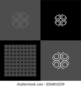 Design vector logo, background, pattern monogram beautiful, minimalist, elegant, beautiful, modern, cool, general 