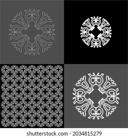 Design vector logo, background, pattern monogram beautiful, minimalist, elegant, beautiful, modern, cool, general 