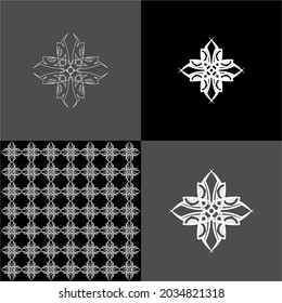 Design vector logo, background, pattern monogram beautiful, minimalist, elegant, beautiful, modern, cool, general 