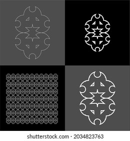 Design vector logo, background, pattern monogram beautiful, minimalist, elegant, beautiful, modern, cool, general 