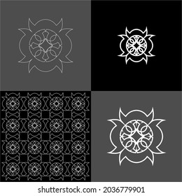 Design vector logo, background, pattern monogram beautiful, minimalist, elegant, beautiful, modern, cool, general