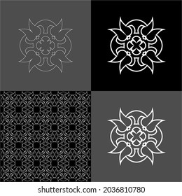 Design vector logo, background, pattern monogram beautiful, minimalist, elegant, beautiful, modern, cool, general 