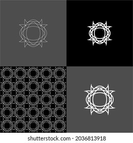 Design vector logo, background, pattern monogram beautiful, minimalist, elegant, beautiful, modern, cool, general