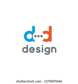 Design vector logo. D letter logo element
