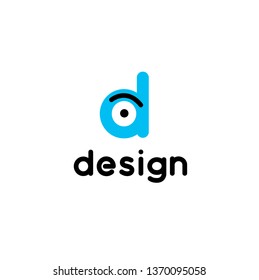 Design vector logo. D letter logo element