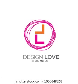 Design vector logo . Decoration logo. Interiors emblem. Interior design logo. Design line label. Fashion line sign (symbol, icon)