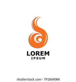 design vector logo flat flame