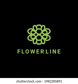 Design vector logo Flower templates with line art styles, floral badges, emblems for fashion, beauty, jewelry industry, etc. anyway you want, editable