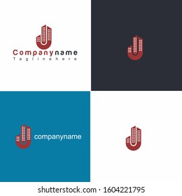 design vector logo J shaped city, elegant and simple using the latest EPS illustrations, can be an inspiration for your business.