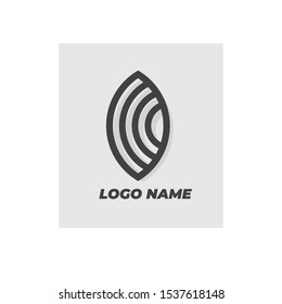 design vector logo of a leaf logo for a company or product
