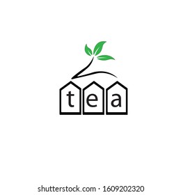 design vector logo tea style