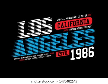 design vector, Los Angeles, California, typography varsity for t-shirt print.