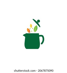 design vector. making health drinks. health and medicine, drink and food.