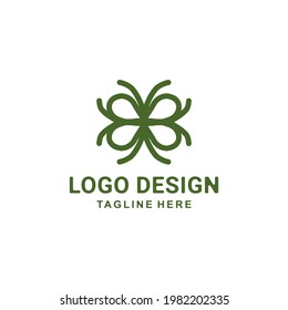 Design Vector Mandala ornament luxury logo template with style line art
