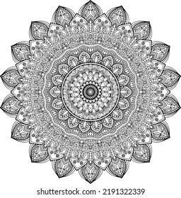 Diseño de pantalla Mandala Esquema de arte
