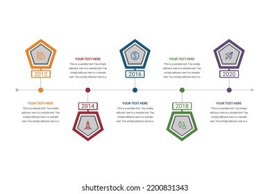 Diseñar infografías de hitos vectoriales con tema educativo. 5