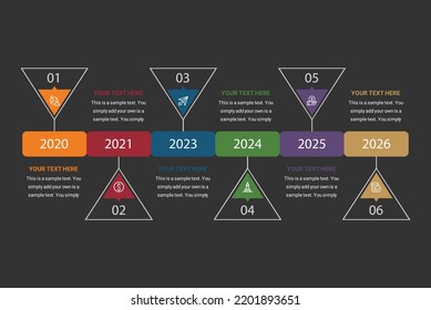 Design Vector Milestone Infographics with Education Theme. 6