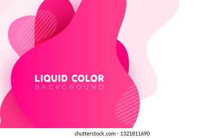 Design vector for design for mobile. Liquid color covers set. 