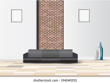 Design vector modern living room