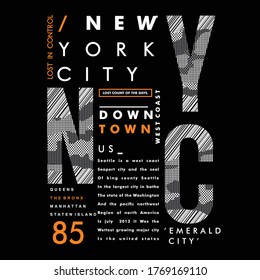 Design vector motivation New York  typography for t-shirt