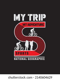 design vector my trip my adventure