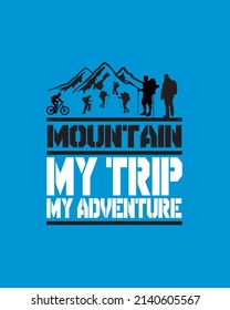 design vector my trip my adventure