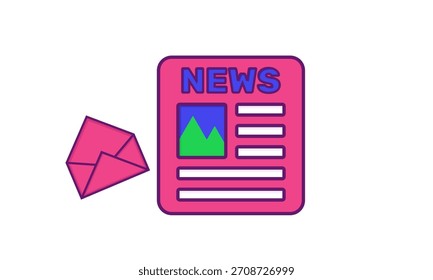 design vetor notícias atualizar ícone informações do jornal
