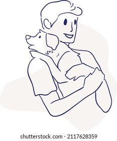 design vector one line art drawing coloring illustration of wildlife animal 