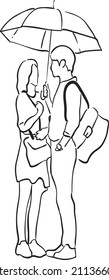 design vector oneline art illustration men and women, romantic day, celebration love 
