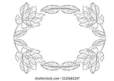 ilustración de la decoración onelina del vector de diseño 