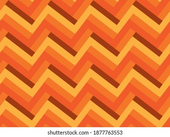 Vector de diseño del patrón de línea amarilla naranja