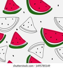 Design Vector Pattern Seamless Fruits