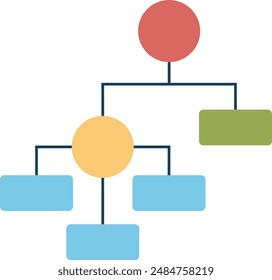 Design Vektorgrafik Piktogramm Infografik Illustration für Unternehmen, Bildung, Diagrammkonzept, Beziehungskonzept, Symbolsymbol