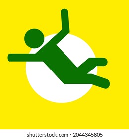 Design Vector of prone to fall.